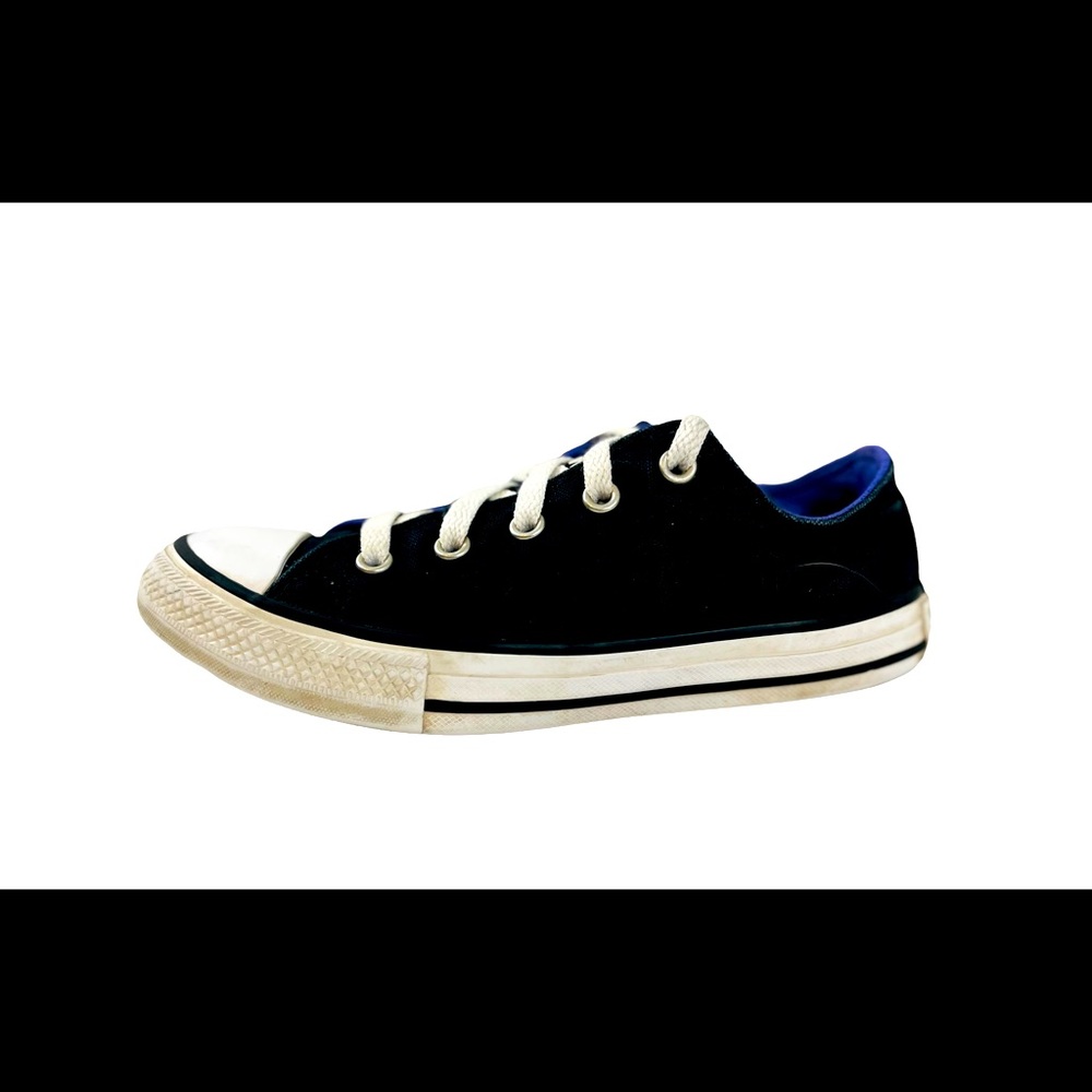 CONVERSE All Star Chuck Taylor Black Colorful  4-Layer Tongue Youth Size 1 - Picture 2 of 8